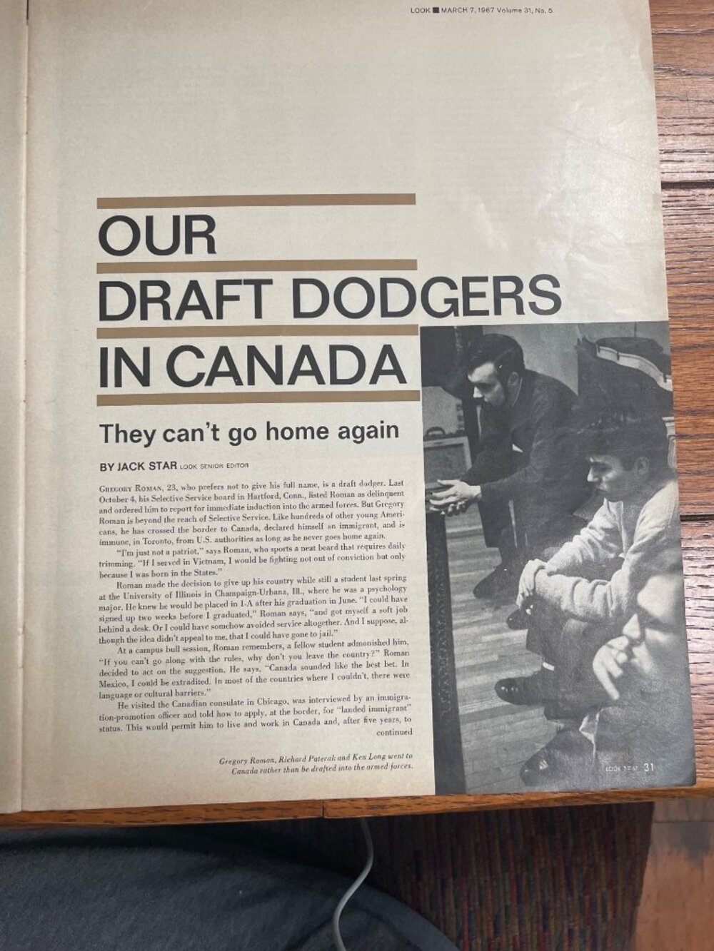 Our Draft Dodgers In Canada Vintage Look Magazine March 7 1967 Issue